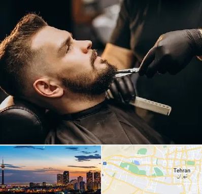 آرایشگاه مردانه در غرب تهران 