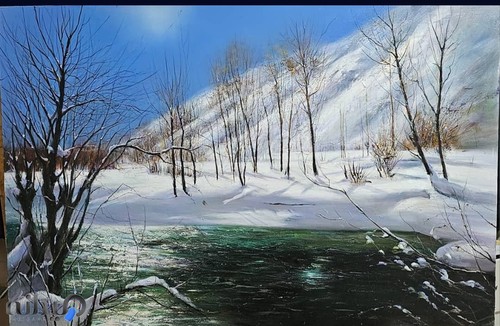 آموزش نقاشی رُز آبی