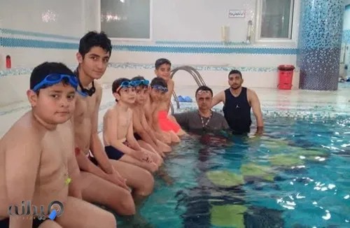 آموزش شنا استخر غدیر بابل
