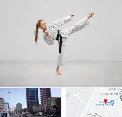 باشگاه کاراته بانوان در چهارراه طالقانی کرج