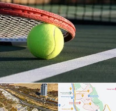 زمین تنیس در خیابان نیایش شیراز