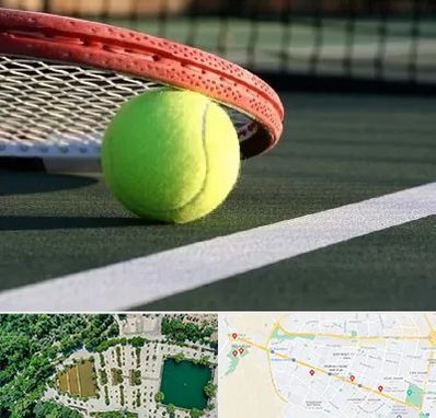 زمین تنیس در وکیل آباد مشهد
