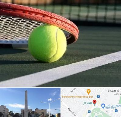 زمین تنیس در فلکه گاز شیراز