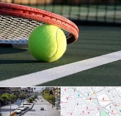 زمین تنیس در خیابان زند شیراز