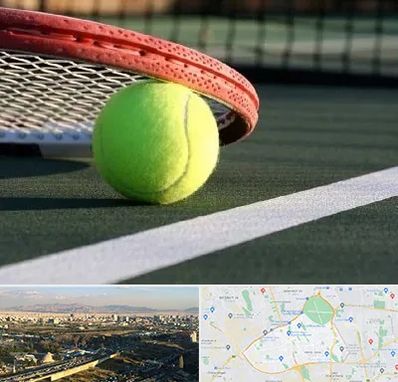 زمین تنیس در منطقه 19 تهران