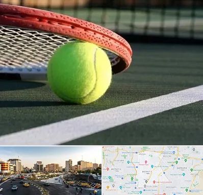 زمین تنیس در منطقه 7 تهران