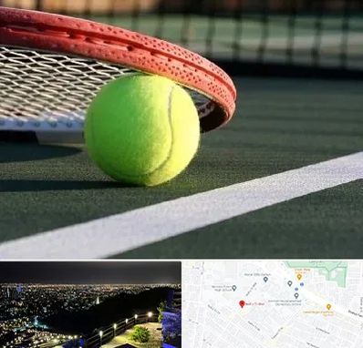زمین تنیس در هفت تیر مشهد