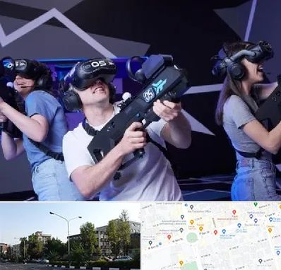 بازی واقعیت مجازی در میدان کاج 