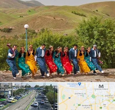 کلاس رقص کردی در جنوب تهران 