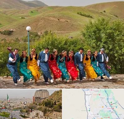 کلاس رقص کردی در فرهنگ شهر شیراز