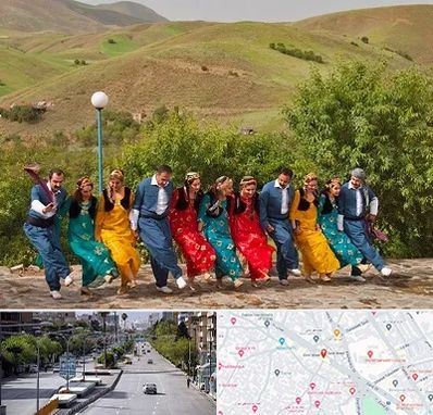 کلاس رقص کردی در خیابان زند شیراز