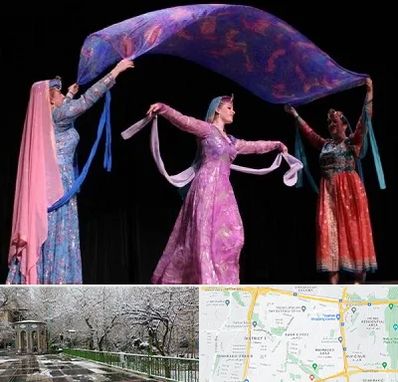 کلاس رقص ایرانی در باغ فیض