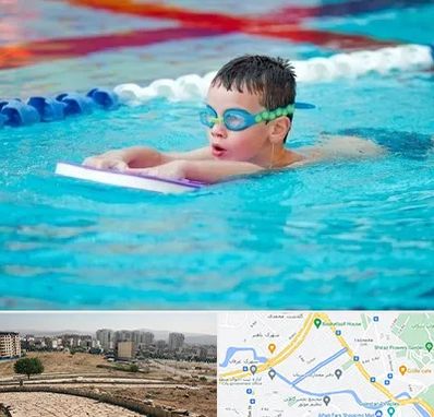 کلاس شنا برای کودکان در کوی وحدت شیراز