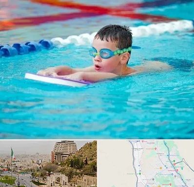 کلاس شنا برای کودکان در فرهنگ شهر شیراز