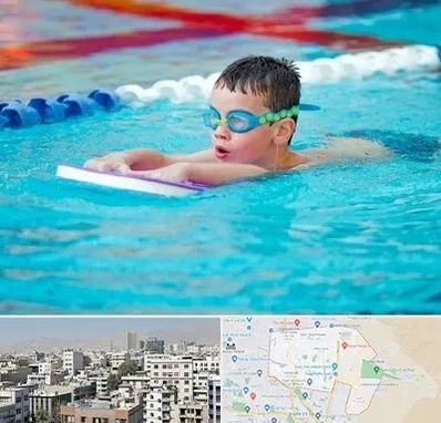 کلاس شنا برای کودکان در منطقه 14 تهران 