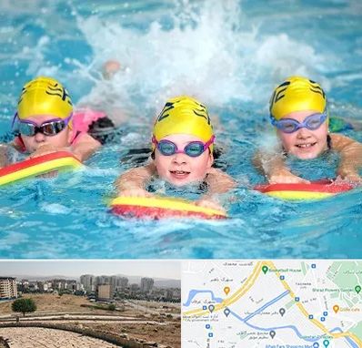 آموزش شنا کودکان در کوی وحدت شیراز