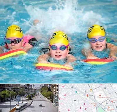 آموزش شنا کودکان در خیابان زند شیراز