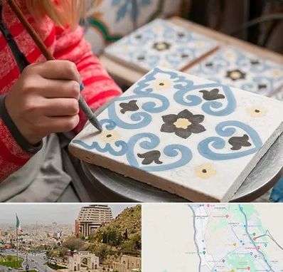 کلاس آموزش نقاشی روی سرامیک در فرهنگ شهر شیراز