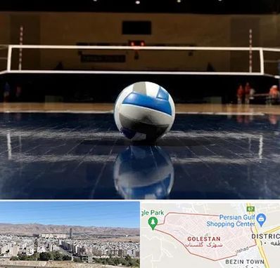 زمین والیبال در شهرک گلستان شیراز