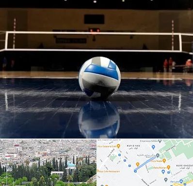 زمین والیبال در محلاتی شیراز