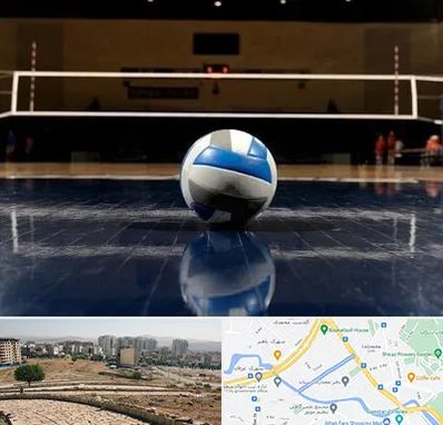 زمین والیبال در کوی وحدت شیراز