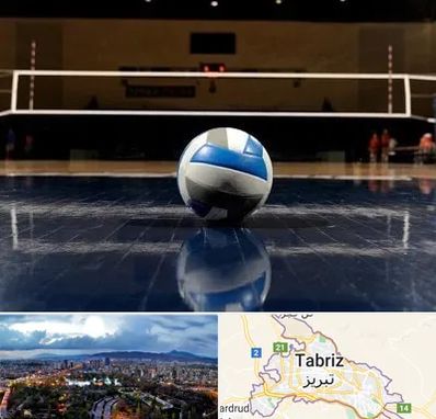 زمین والیبال در تبریز