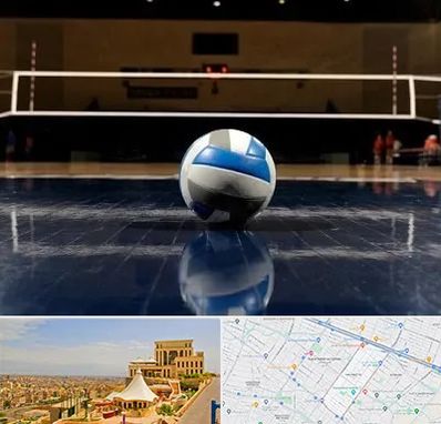 زمین والیبال در هاشمیه مشهد
