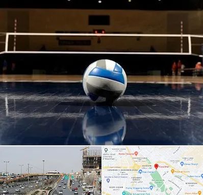 زمین والیبال در بلوار توس مشهد