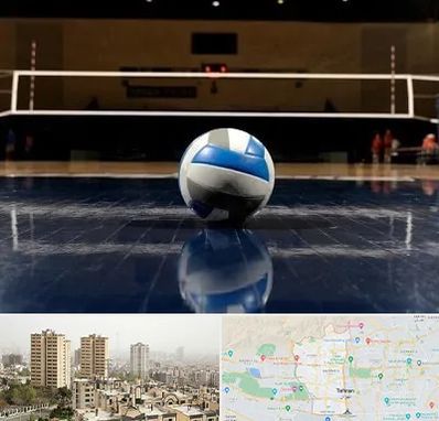 زمین والیبال در منطقه 5 تهران