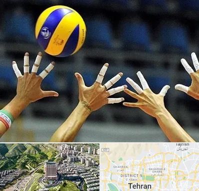 کلاس والیبال در شمال تهران