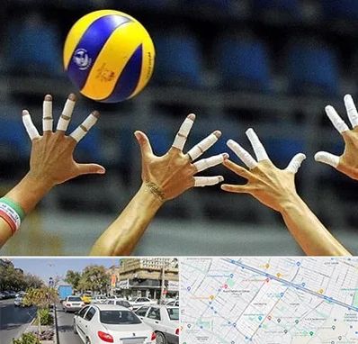 کلاس والیبال در مفتح مشهد