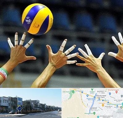 کلاس والیبال در شریعتی مشهد