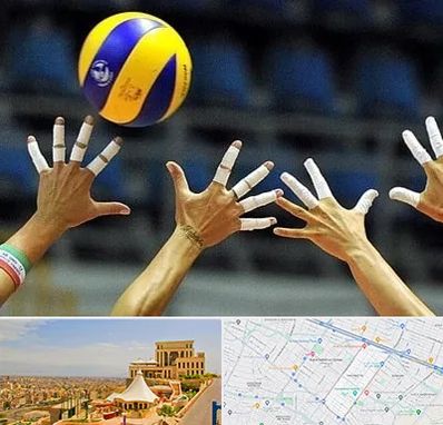 کلاس والیبال در هاشمیه مشهد