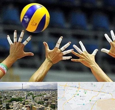 کلاس والیبال در منطقه 8 تهران