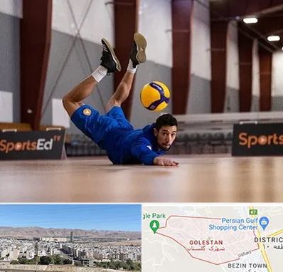 آموزشگاه والیبال در شهرک گلستان شیراز