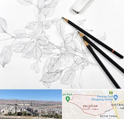 کلاس طراحی با مداد در شهرک گلستان شیراز