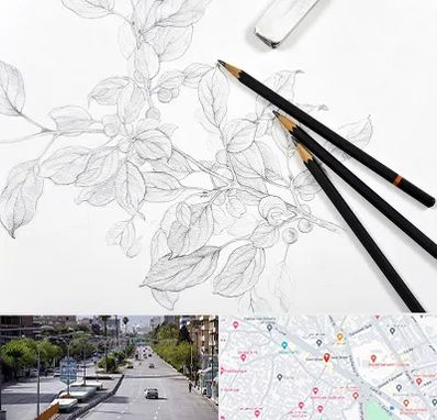 کلاس طراحی با مداد در خیابان زند شیراز