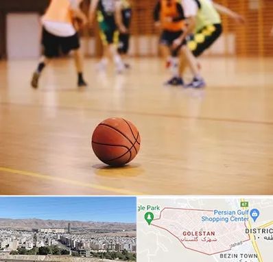 کلاس بسکتبال در شهرک گلستان شیراز