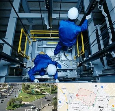 تعمیر کابین آسانسور در شاهین ویلا کرج