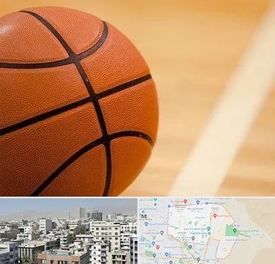 زمین بسکتبال در منطقه 14 تهران