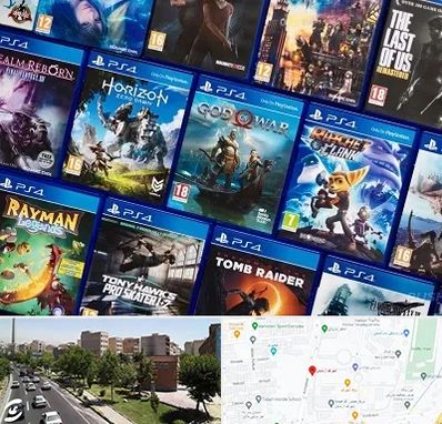 نصب بازی پلی استیشن PS4 در شهرک آزمایش 