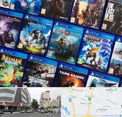 نصب بازی پلی استیشن PS4 در بلوار فردوس 