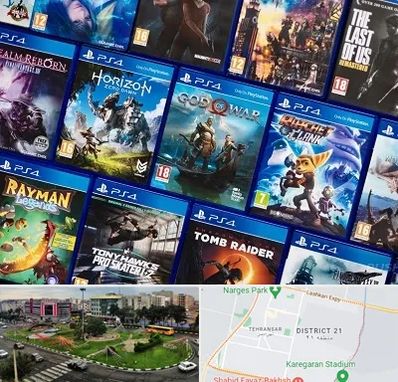 نصب بازی پلی استیشن PS4 در تهرانسر 