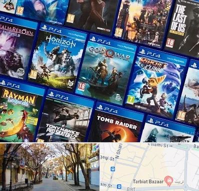 نصب بازی پلی استیشن PS4 در تربیت تبریز