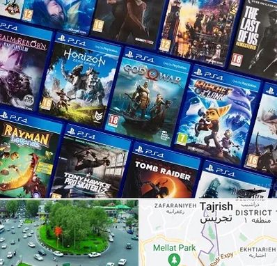 نصب بازی پلی استیشن PS4 در تجریش 