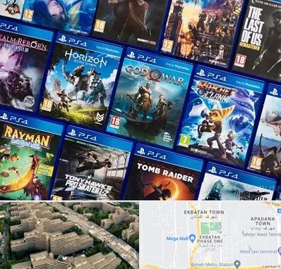 نصب بازی پلی استیشن PS4 در اکباتان 