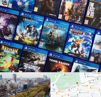 نصب بازی پلی استیشن PS4 در بلوار کشاورز 