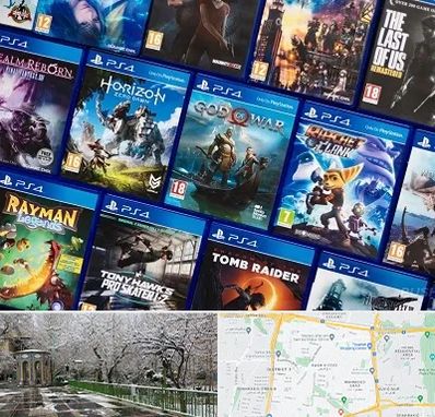 نصب بازی پلی استیشن PS4 در باغ فیض