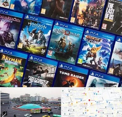 نصب بازی پلی استیشن PS4 در میدان انقلاب 