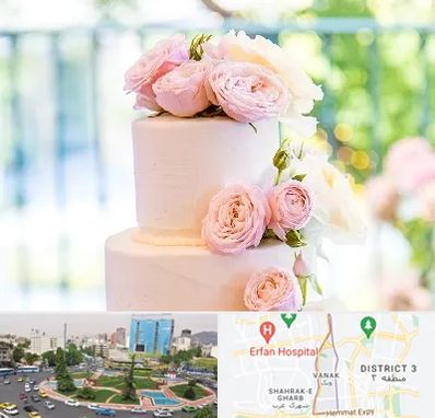 قنادی کیک عروسی در ونک تهران